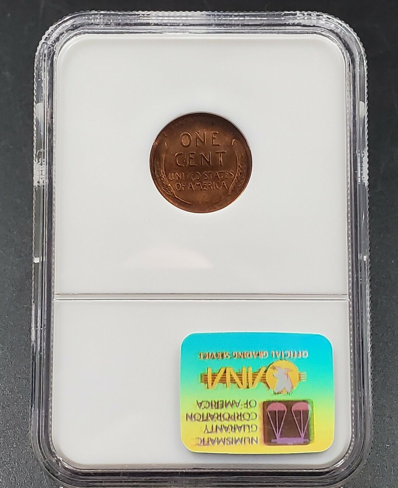 1952 P 1c Lincoln Wheat Cent Penny Coin NGC MS66 RD DIE CRACK ON OBVERSE HEAD