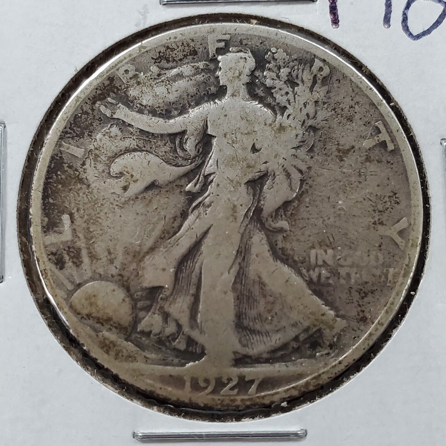 1927 S Walking Liberty Silver Half Dollar Coin Circulated