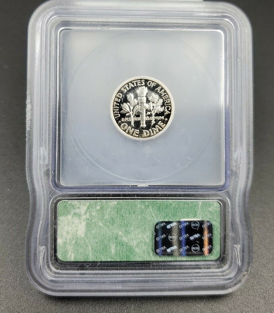 1963 P Roosevelt Silver Dime Coin Vintage ICG PR69 DCAM Deep Cameo Proof Gem