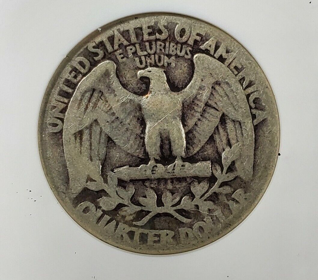 1942 P 25c Washington Silver Quarter Variety ANACS G6 FS-014.3 FS-802 DDR 005