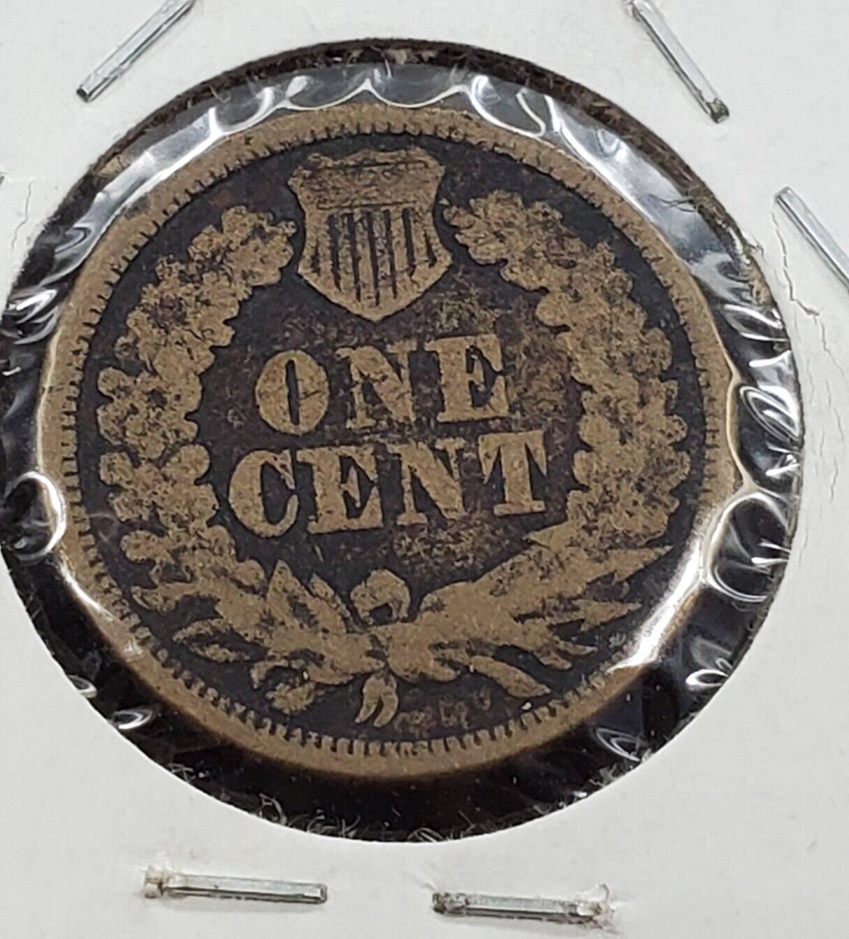 1863 P 1c Copper Nickel Indian Small Cent Penny Coin VG Very Good Circ