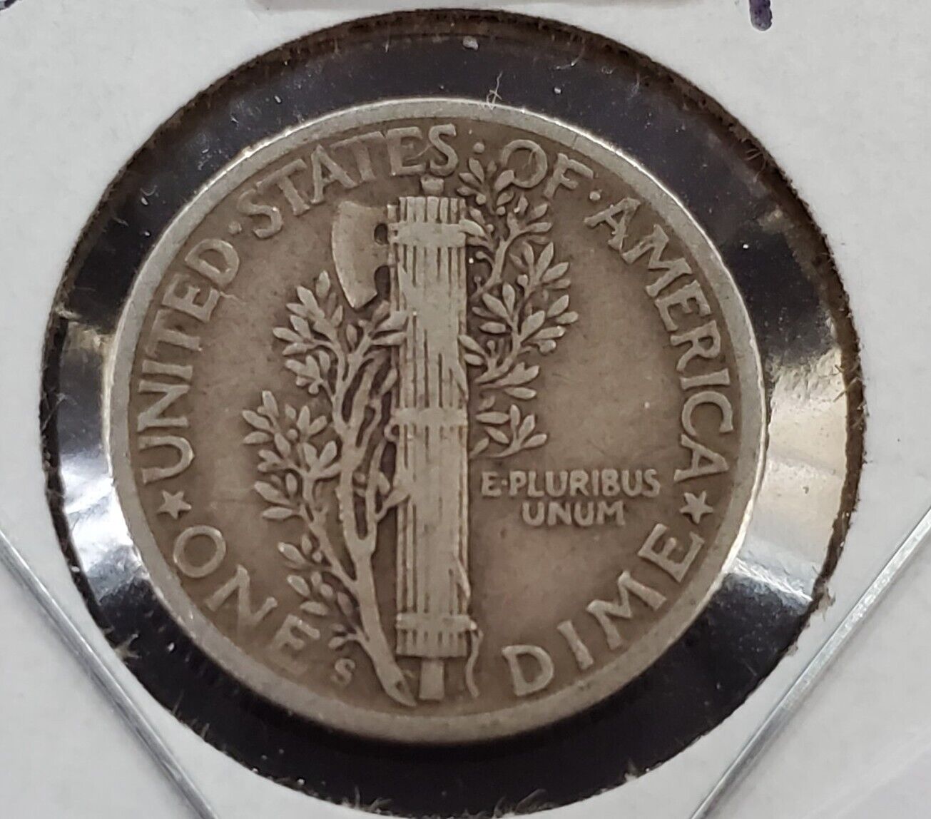 1941 S Mercury Dime Silver Coin Large S Trumpet Tail Variety Circ Very Fine VF
