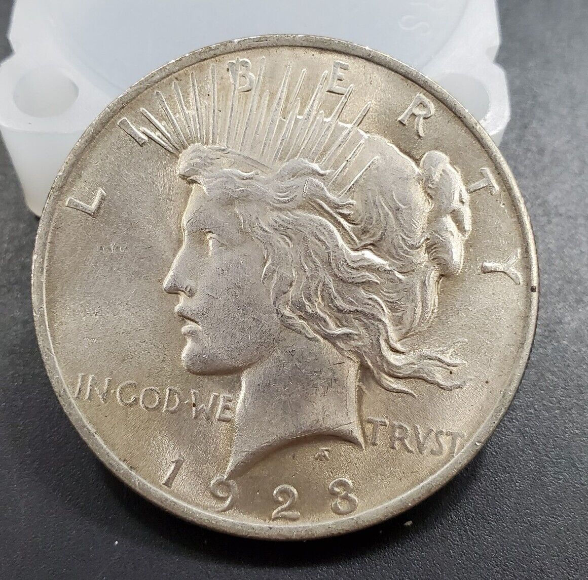 1923 P Peace 90% Silver Eagle Dollar Coin VAM 1E Broken Wing Variety CH AU