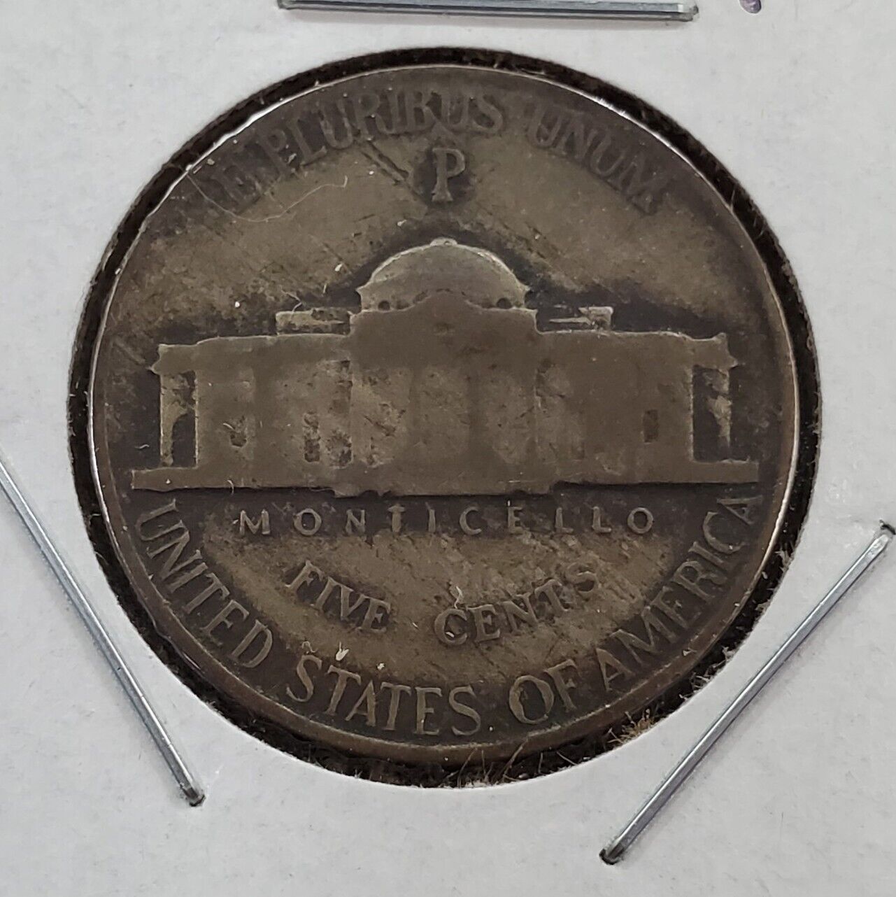 1945 P JEFFERSON NICKEL Circulated RPM Repunched Mint Mark Variety