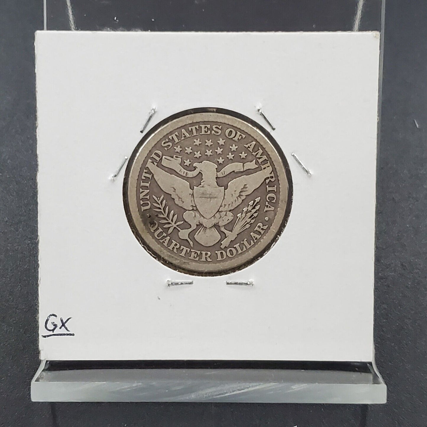 1893 Barber Silver Eagle Quarter Coin Circ Choice Good / VG First Class Shippin