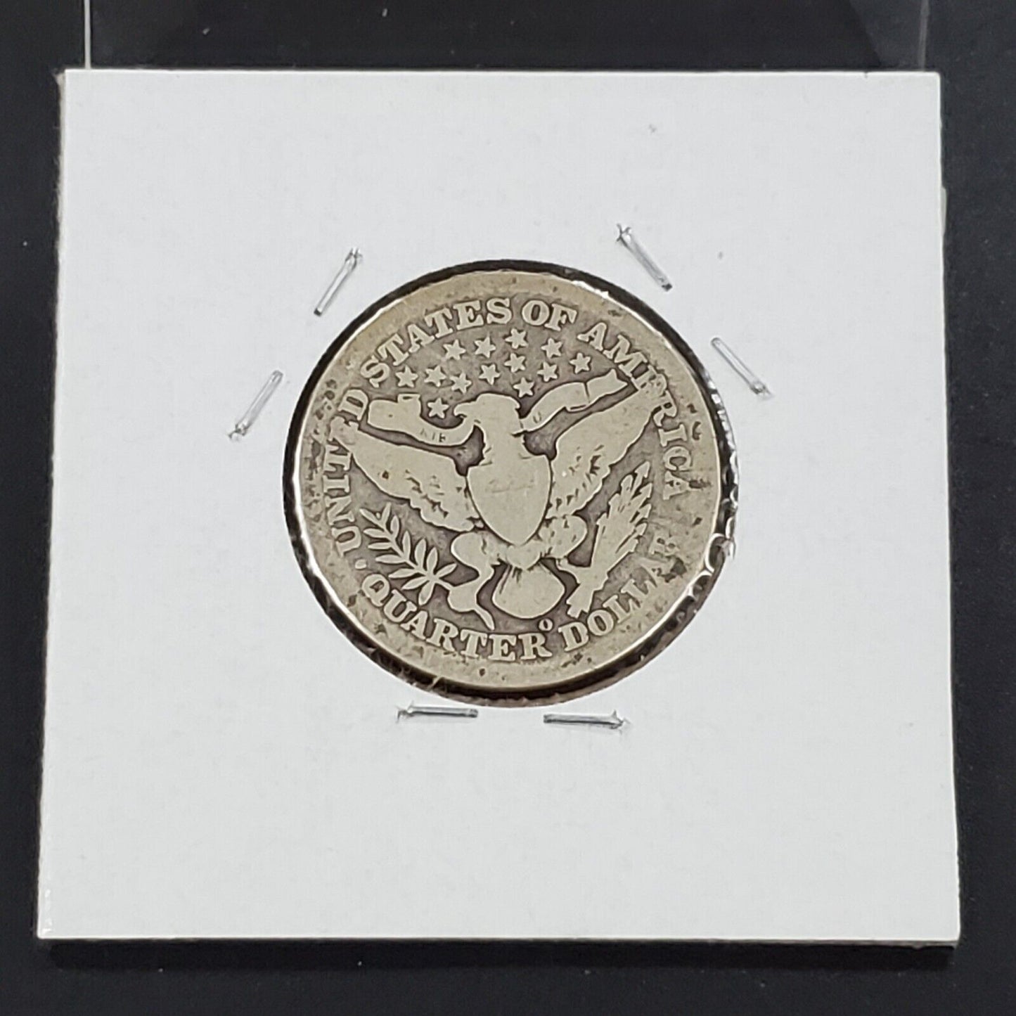 1908 O Barber Silver Quarter Coin Good Circ
