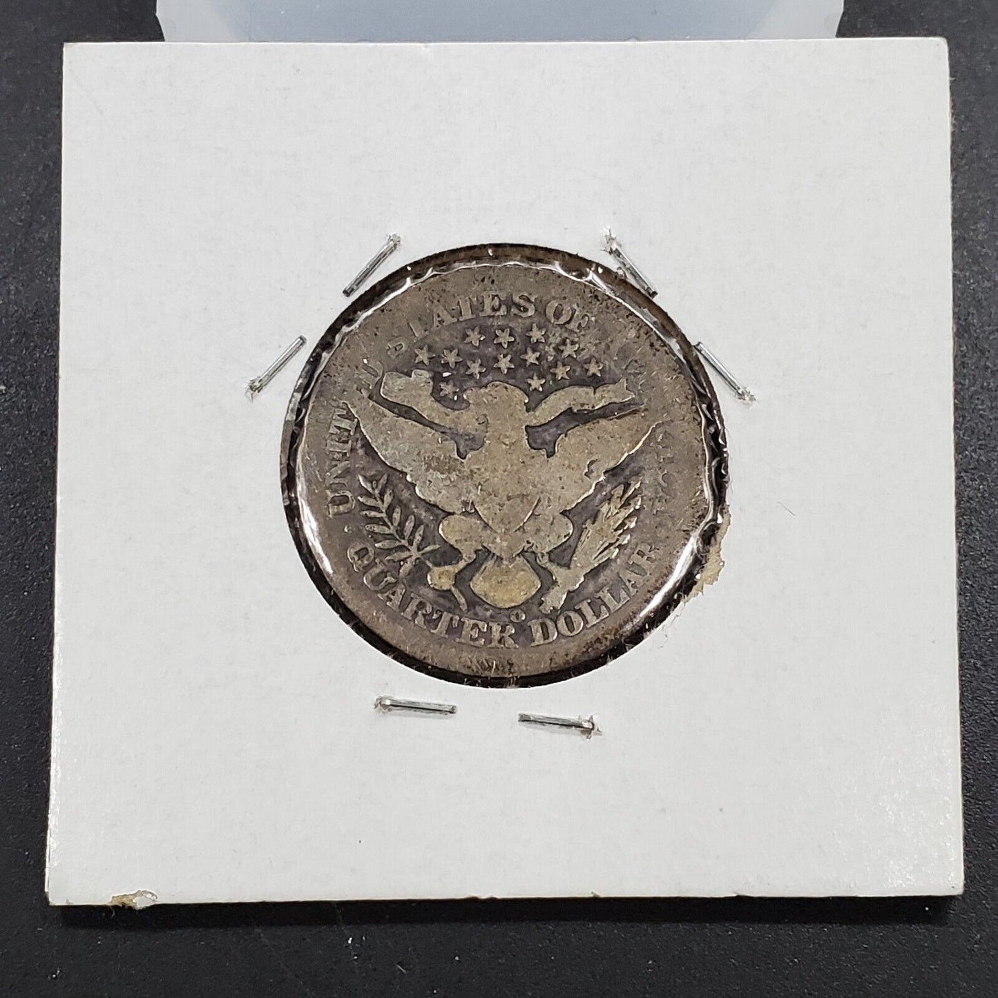 1898 O Barber Silver Eagle Quarter Coin Circulated AG ABout Good