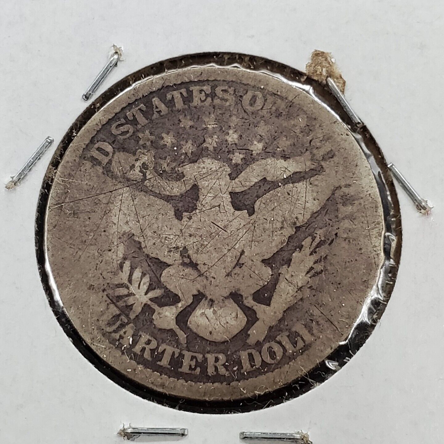 1894 P Barber Silver Eagle Quarter Coin AG ABOUT GOOD Circulated