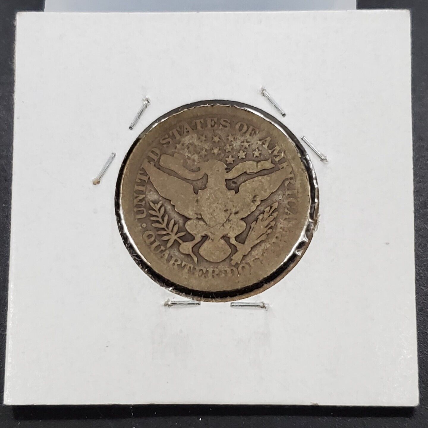 1896 P Barber Silver Eagle Quarter Coin Circulated AG About Good