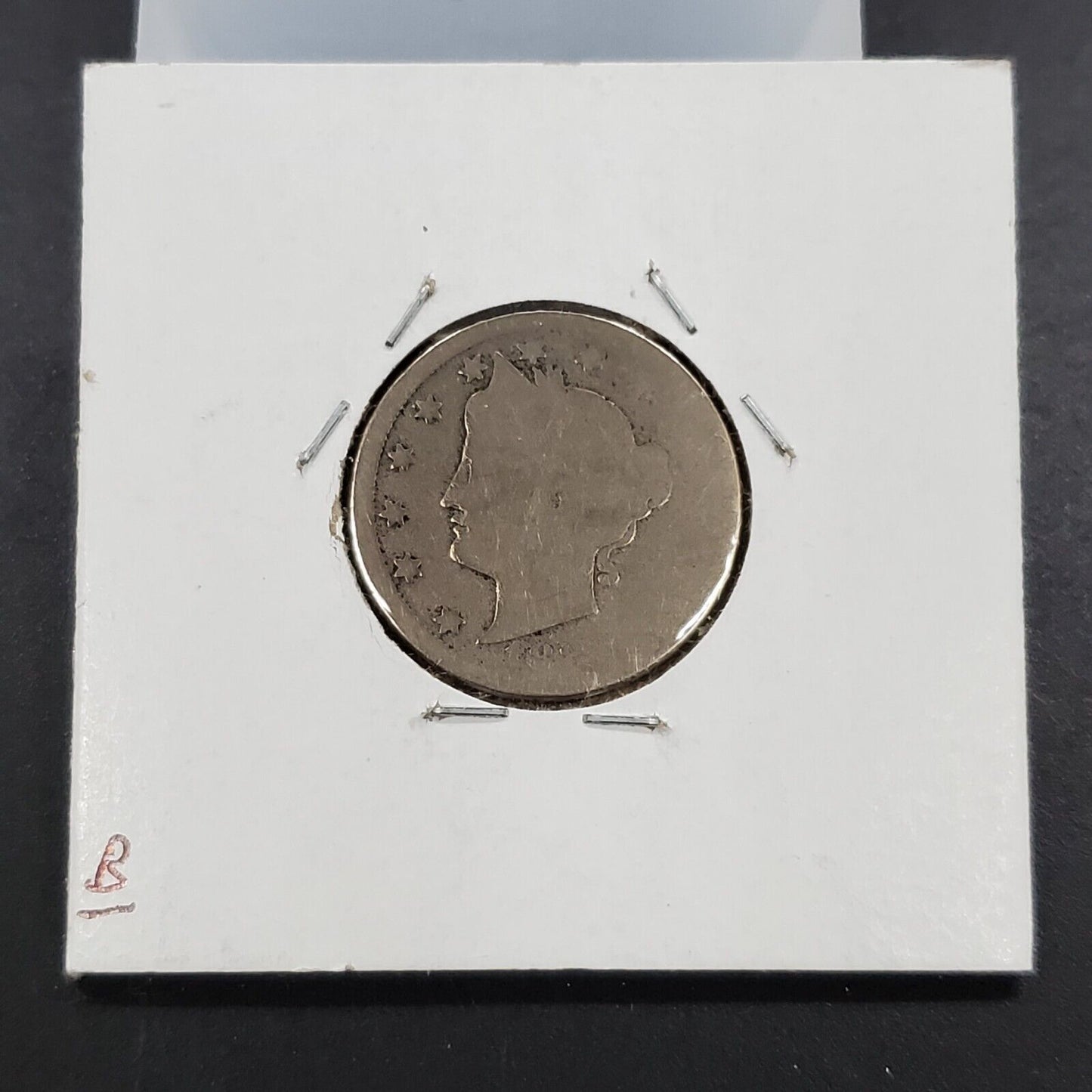 1883 With Cents Variety Liberty V Nickel Variety Coin Circulated AG / Fair