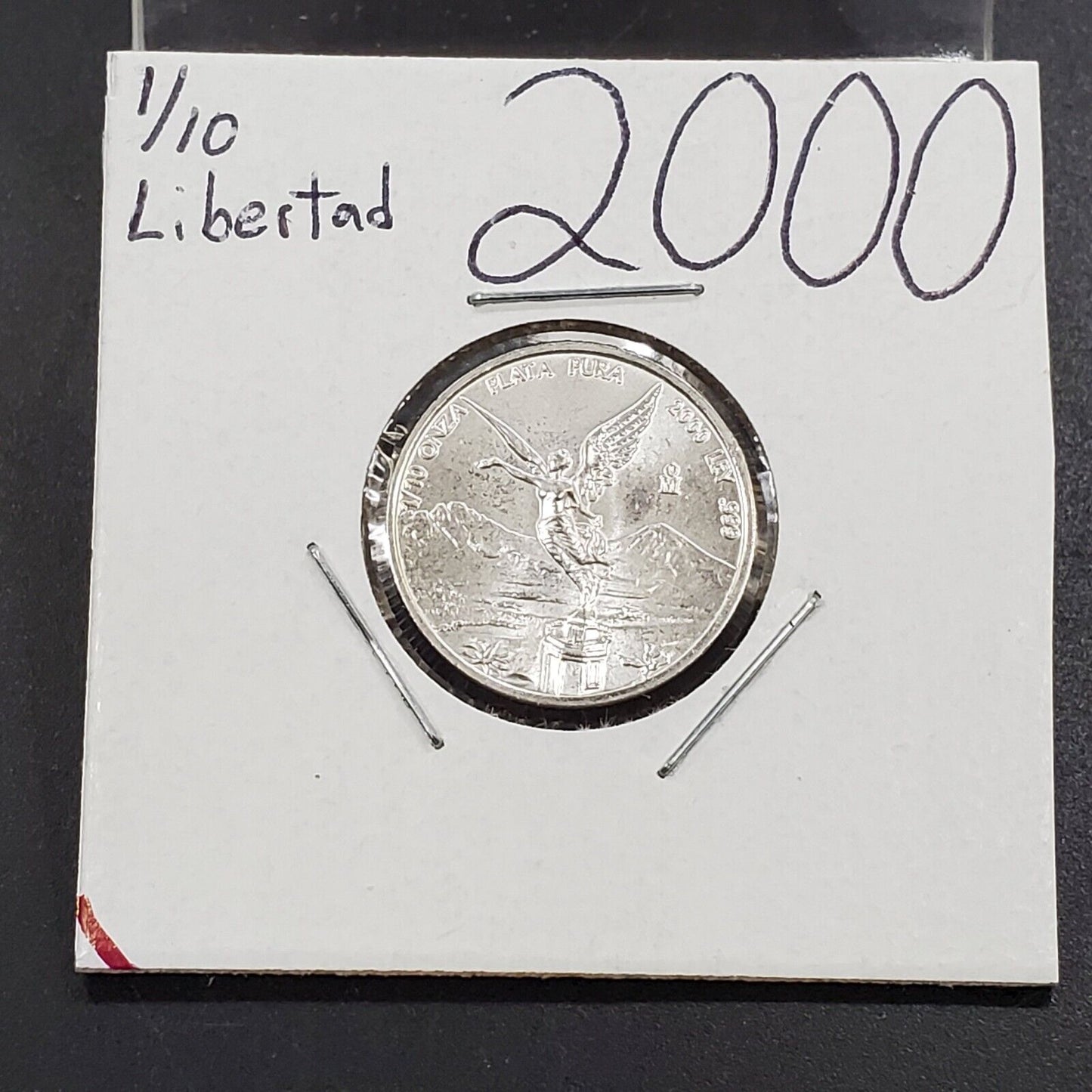 2000 Mexico Libertad  1/10 ounce Silver Coin Silver .999 Key Date Millennium