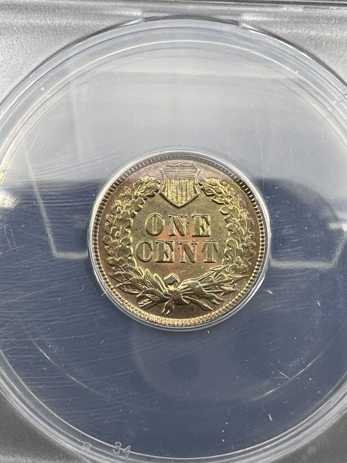 1888 P Indian Head Cent Coin ANACS AU55 S-2 Snow 2 Variety FS-302 RPD Toner