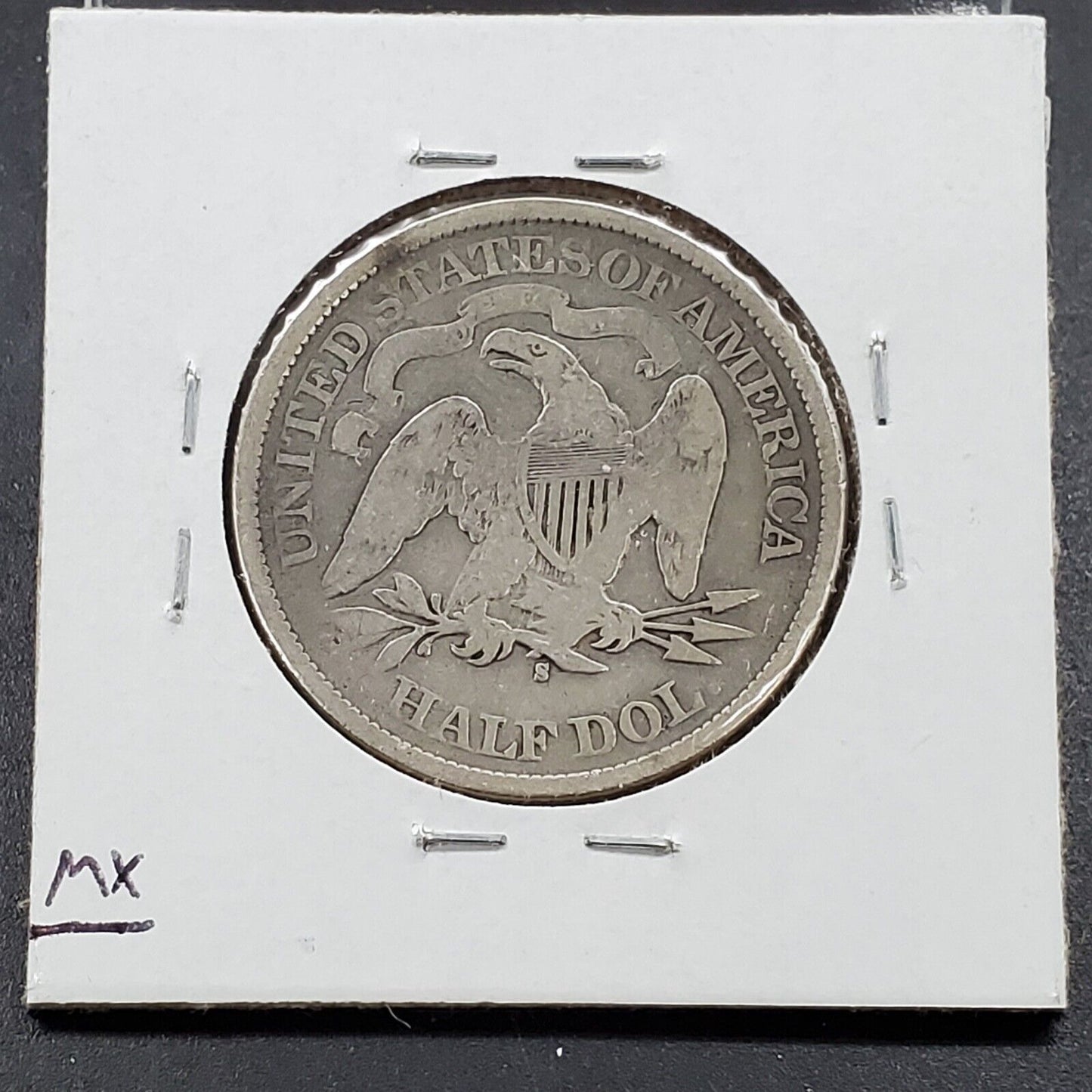 1875 S Seated Liberty Half Dollar 50c Silver Coin Circ Choice AG / Good