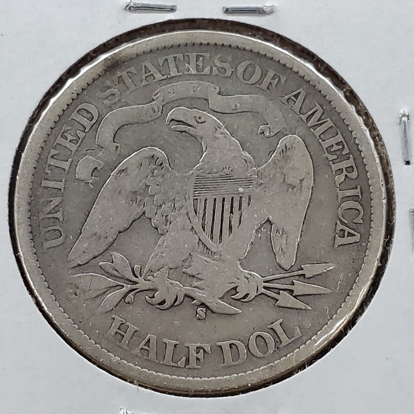 1875 S Seated Liberty Half Dollar 50c Silver Coin Circ Choice AG / Good