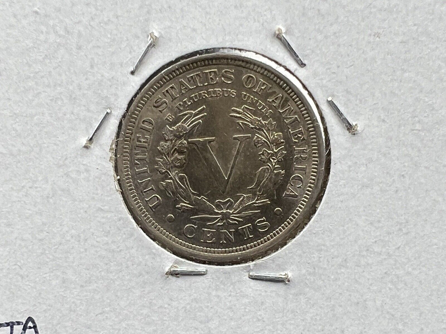 1907 Liberty Head V Nickel BU UNC Laminated Planchet Error