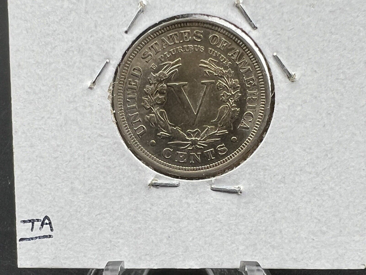 1907 Liberty Head V Nickel BU UNC Laminated Planchet Error