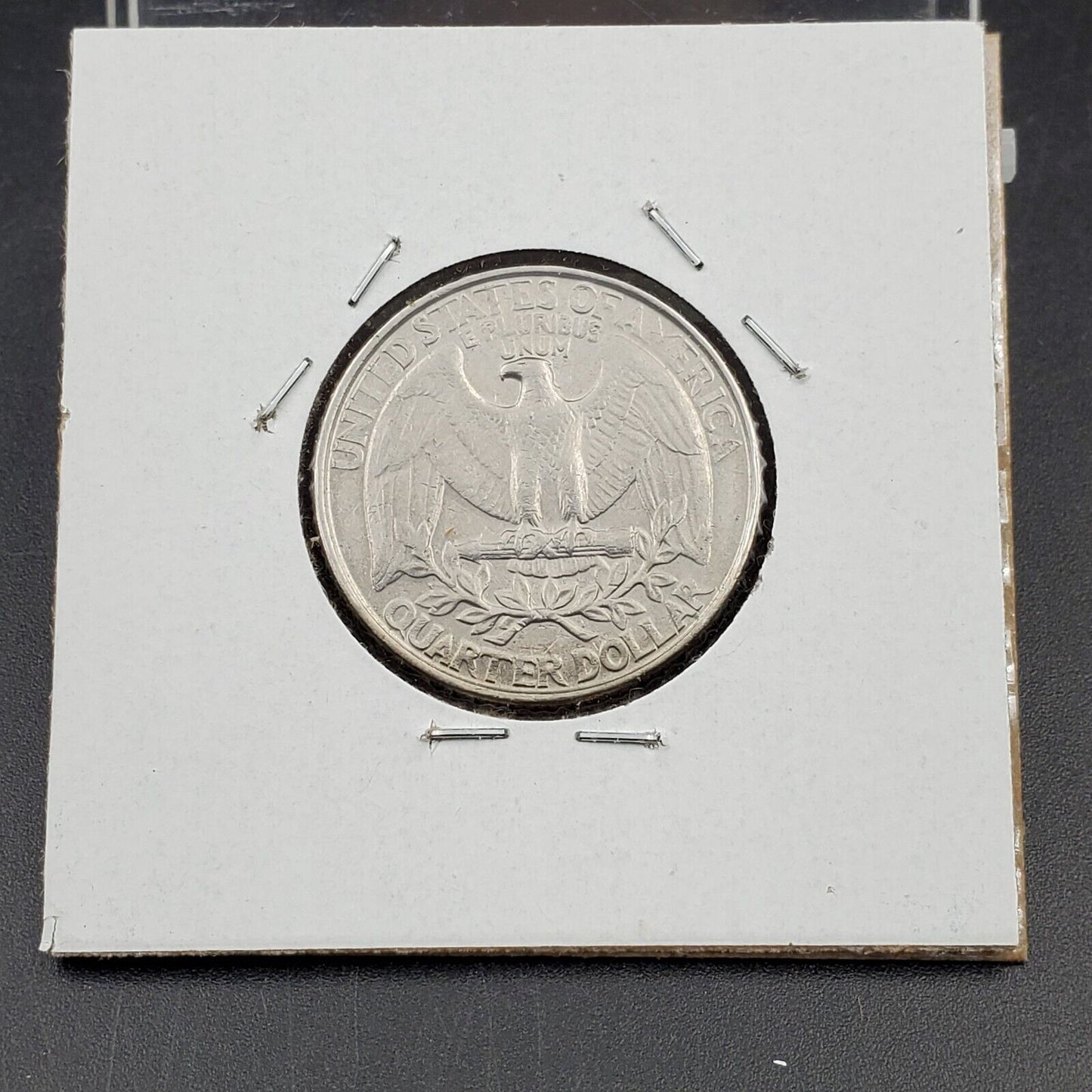 1996 P Washington Quarter Grease Filled Die Struck Thru Error & Strike double XF