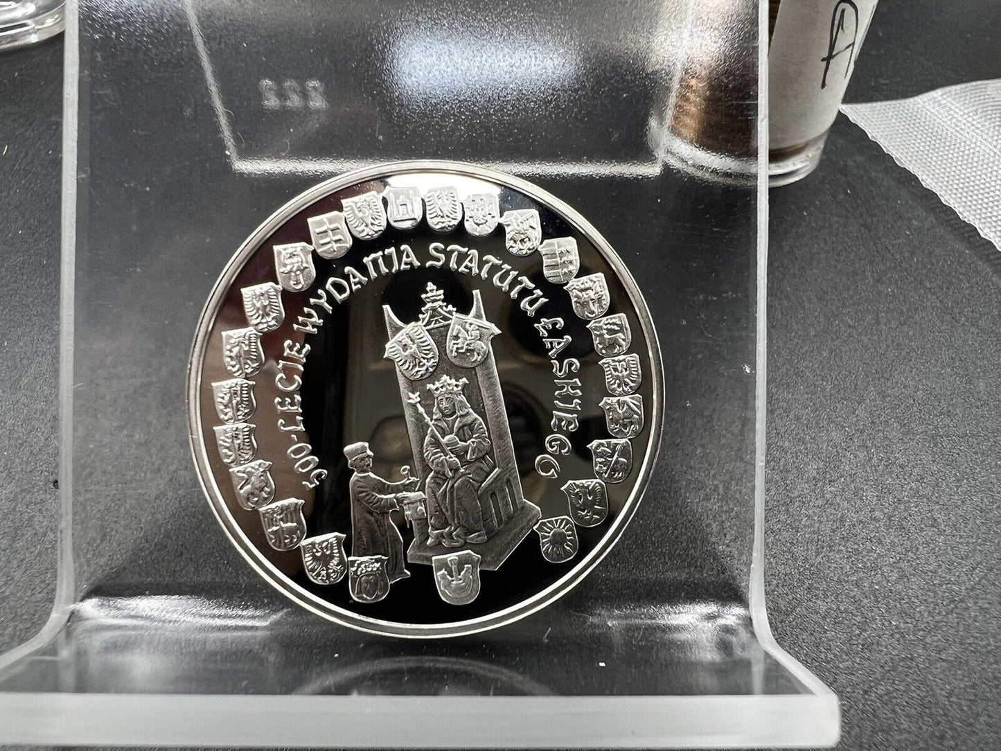 2006 Poland Silver 10 Złotych Zlotych Zlotychjan Lanski Statue Commemorative Gem