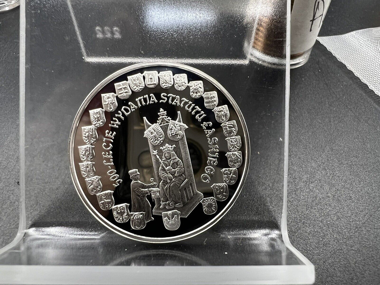 2006 Poland Silver 10 Złotych Zlotych Zlotychjan Lanski Statue Commemorative Gem