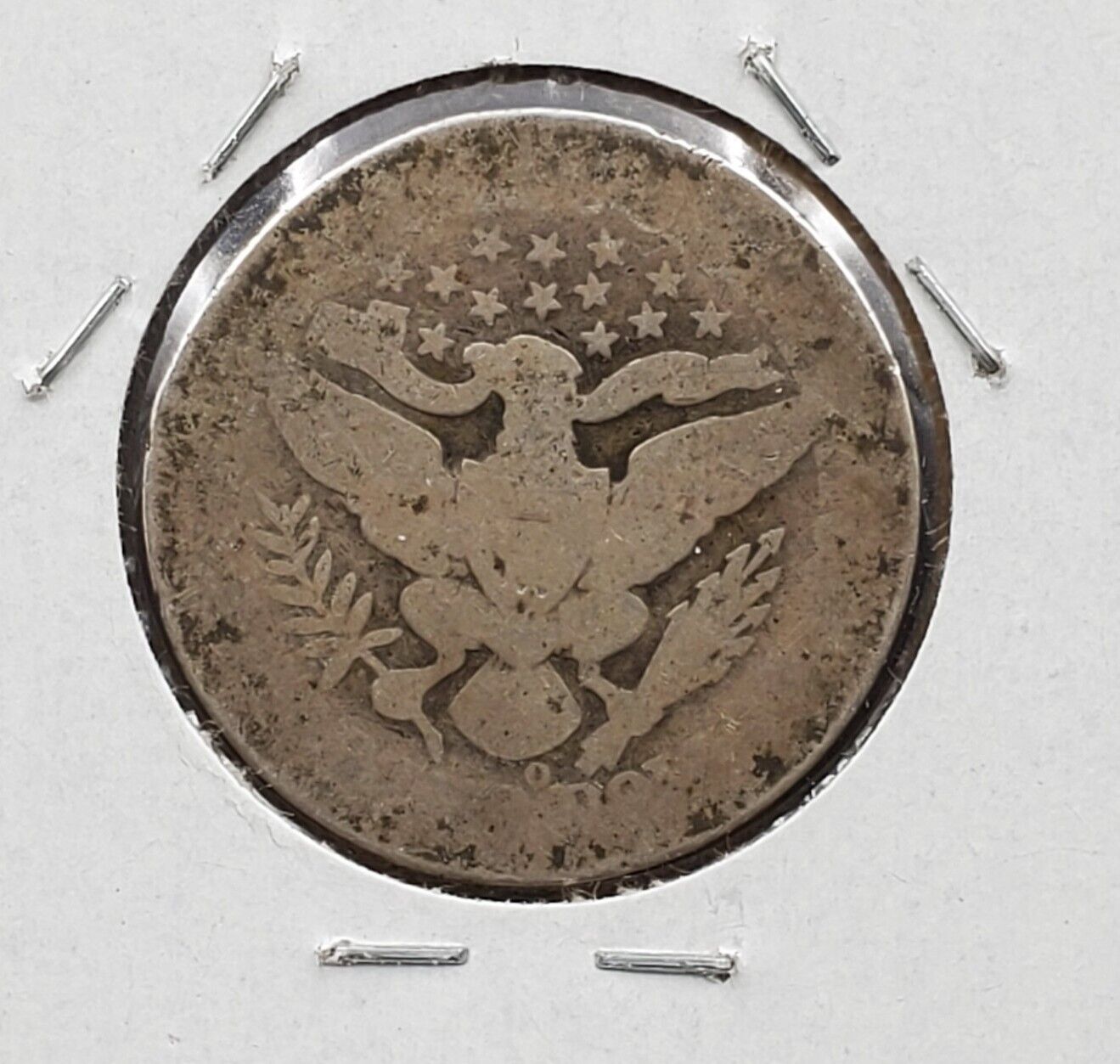1895 O Barber Silver Eagle Quarter New Orleans Very Circ Fair / Poor