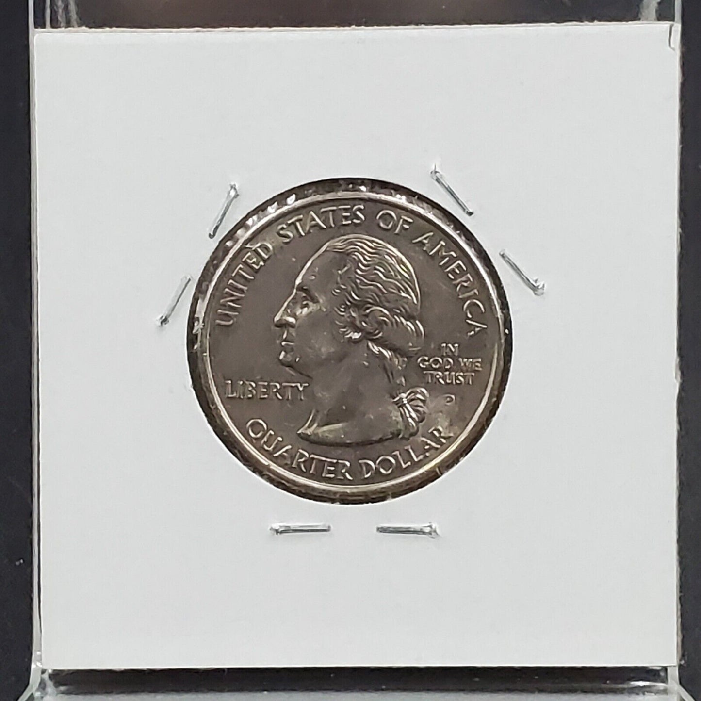 2005 P West Virginia State Quarter Clad 25c Coin CUD Error Reverse AU Circ