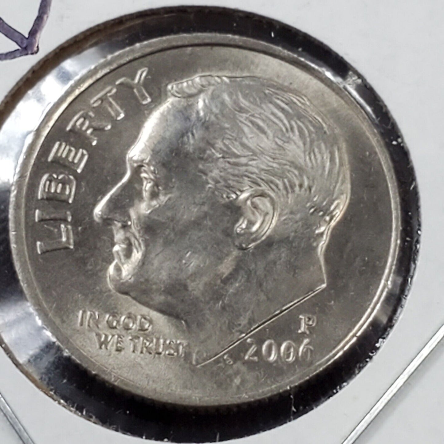 2006 P Roosevelt Dime Coin Die Crack "eye brow" BU UNC