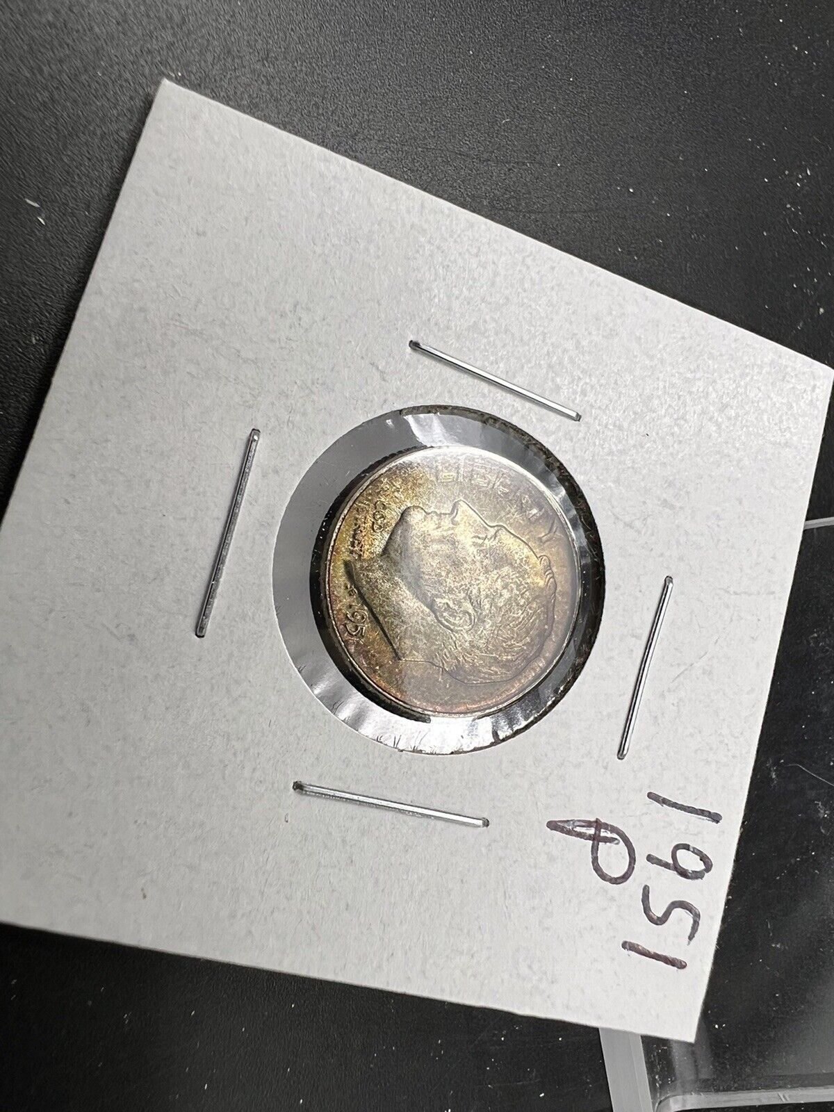 1951 P 10c Roosevelt Silver Dime BU UNC Nice toning toner