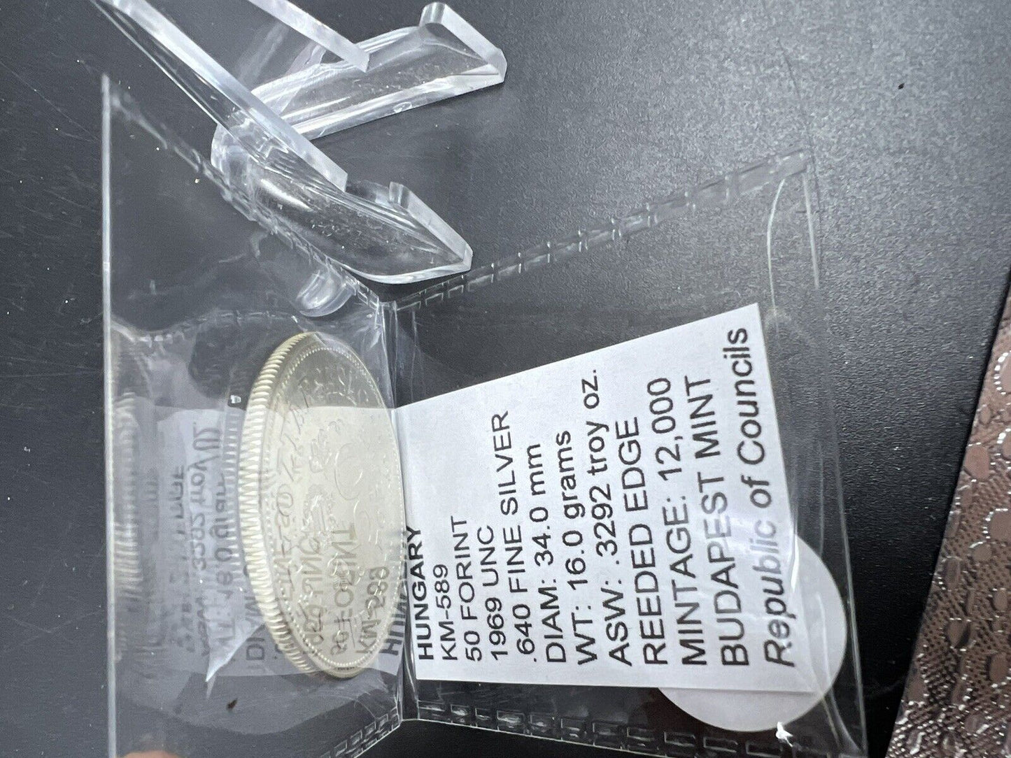 HUNGARY - Republic of Councils - 50 Forint 1969 - Km-589 - GEM BU Silver Coin