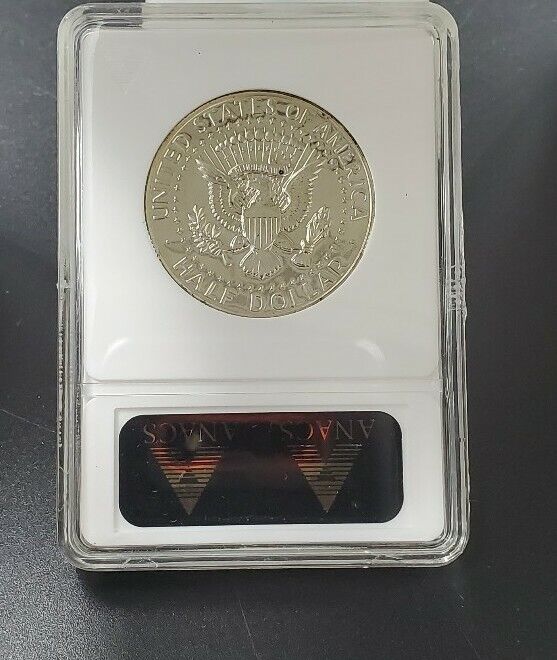 1968 S Kennedy Half Dollar Proof ANACS PF64 DDR-005 DMR-9 Variety Double Die REV
