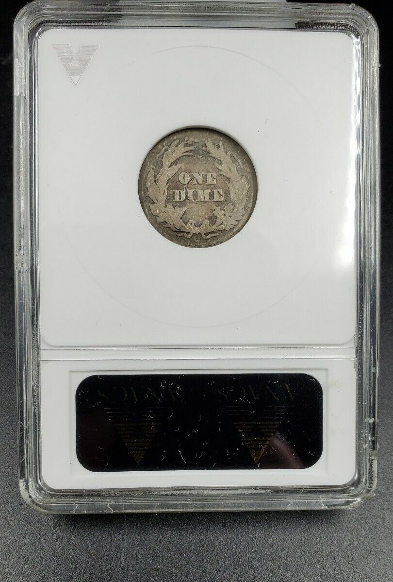 1901 O/O Barber Silver Dime Variety Coin ANACS AG Details FS-010 RPM FS-501