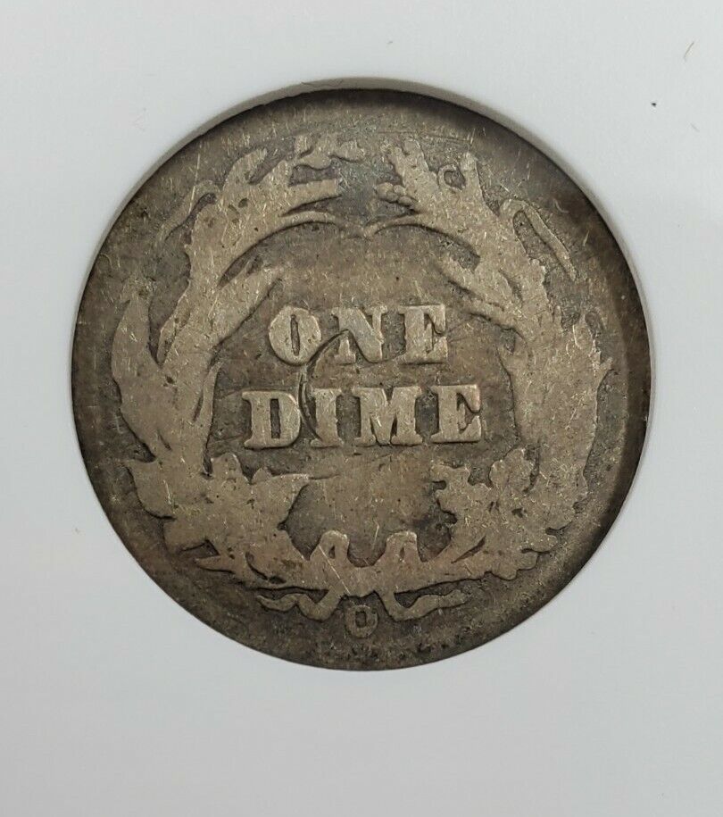 1901 O/O Barber Silver Dime Variety Coin ANACS AG Details FS-010 RPM FS-501