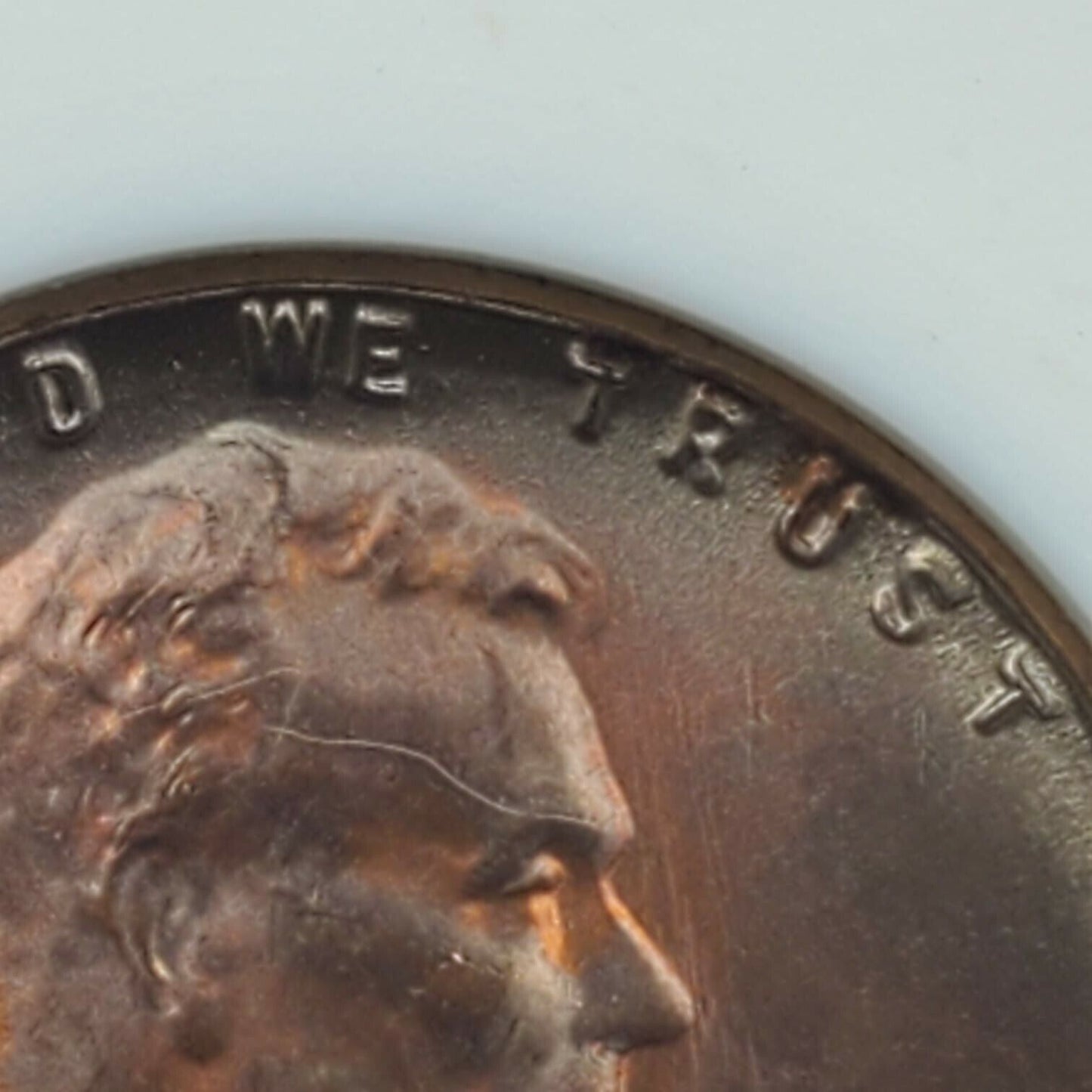 1954 S Lincoln Wheat Cent Penny Variety ANACS MS65 DDO 001 PQ * Rainbow Toning