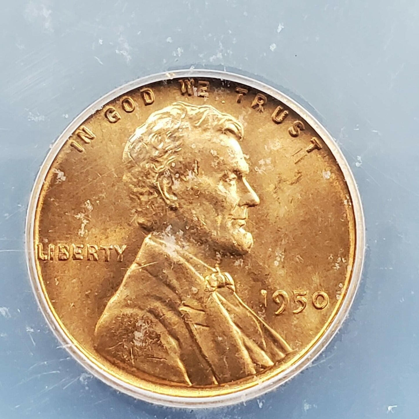 1950 P Lincoln Wheat Cent Penny Coin ICG MS66 RED RD Gem BU