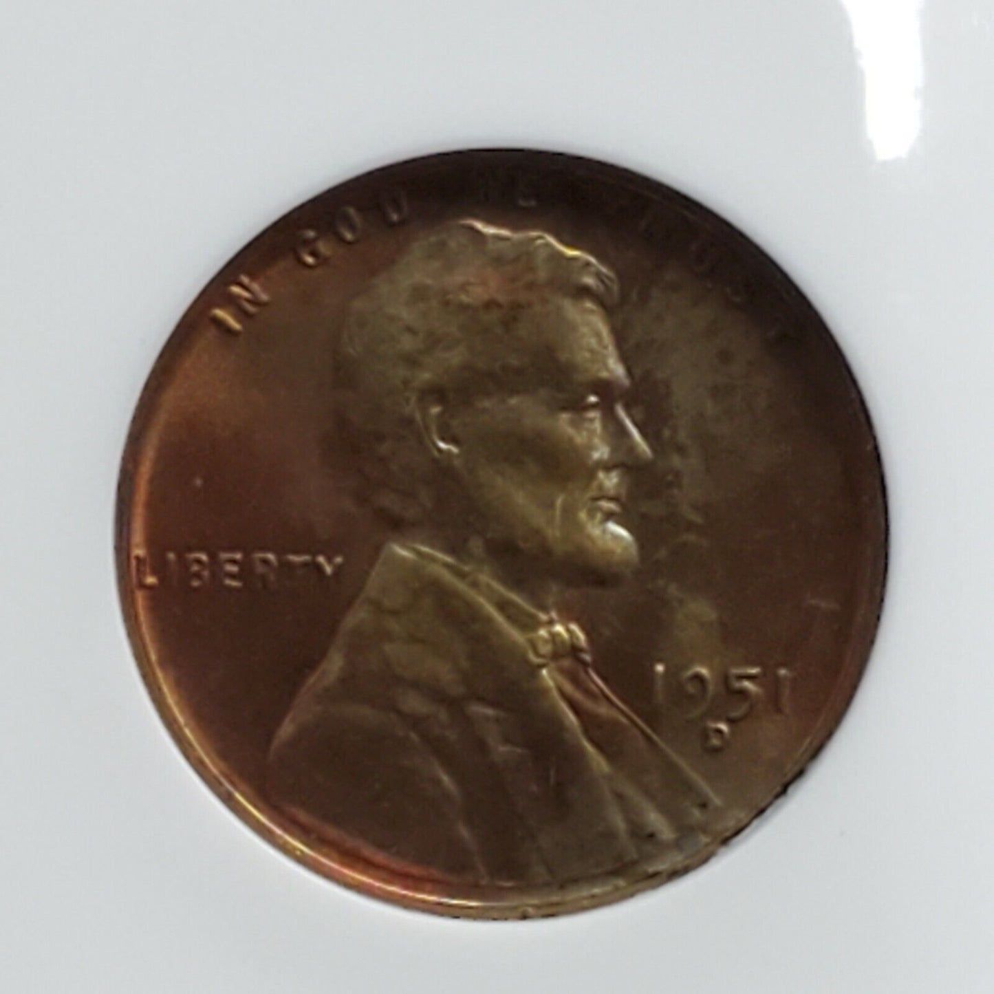 1951 D/S Lincoln Wheat Cent Penny Error ANACS MS64 RB FS-021.5 FS-511 Breen-2202