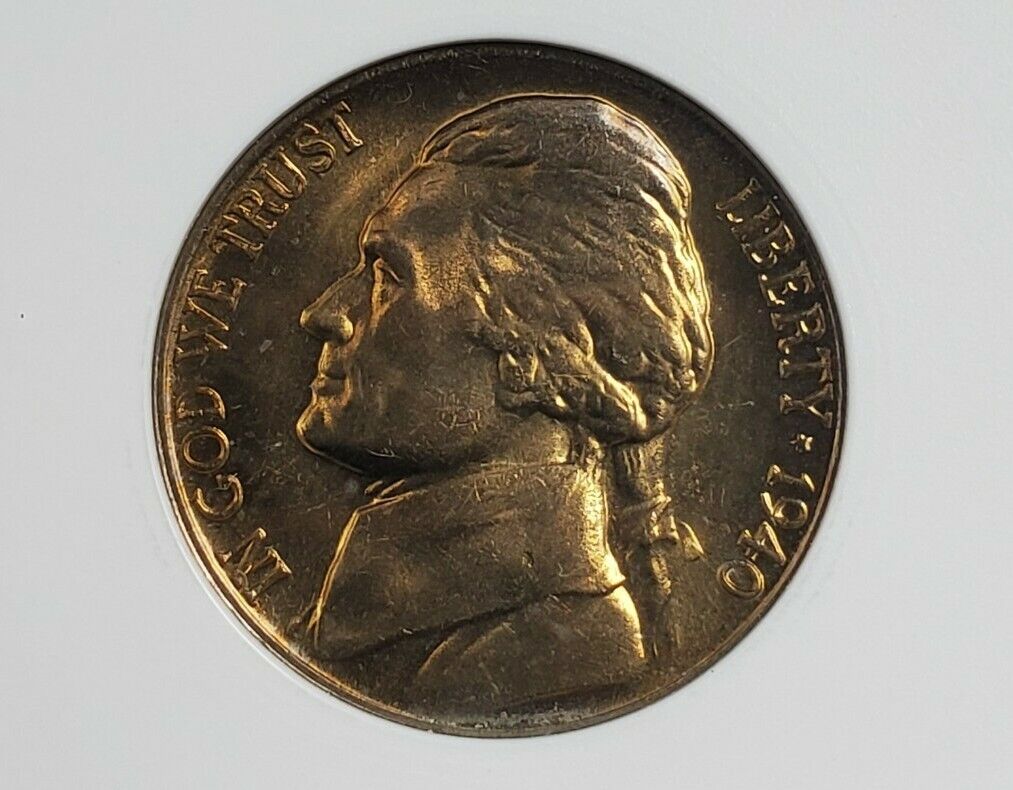 1940 D Jefferson Nickel Variety Coin MS65 5FS DDR 001 DMR-005 ANACS GEM BU