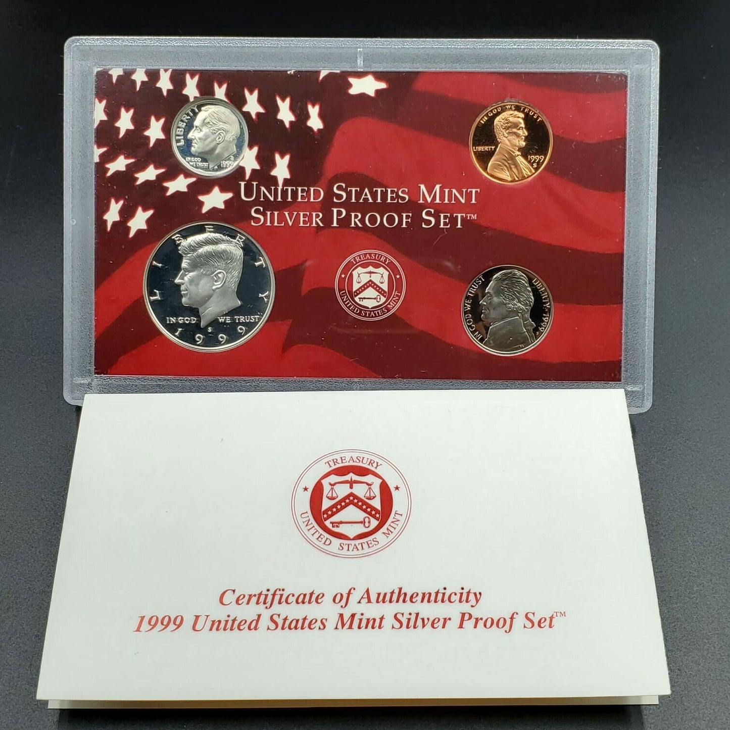 1999 S US Proof 90% Silver Coin Set OGP Combo Ship Discounts RobinsonsCoinTown