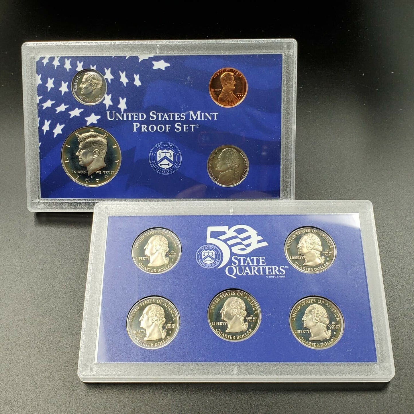 1999 S US Proof Clad Coin Set OGP Combo Shipping Discounts RobinsonsCoinTown