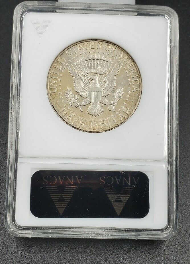 1966 P KENNEDY HALF DOLLAR 50c ANACS UNC DETAILS FS-101 FS-013.8 Double Die OBV