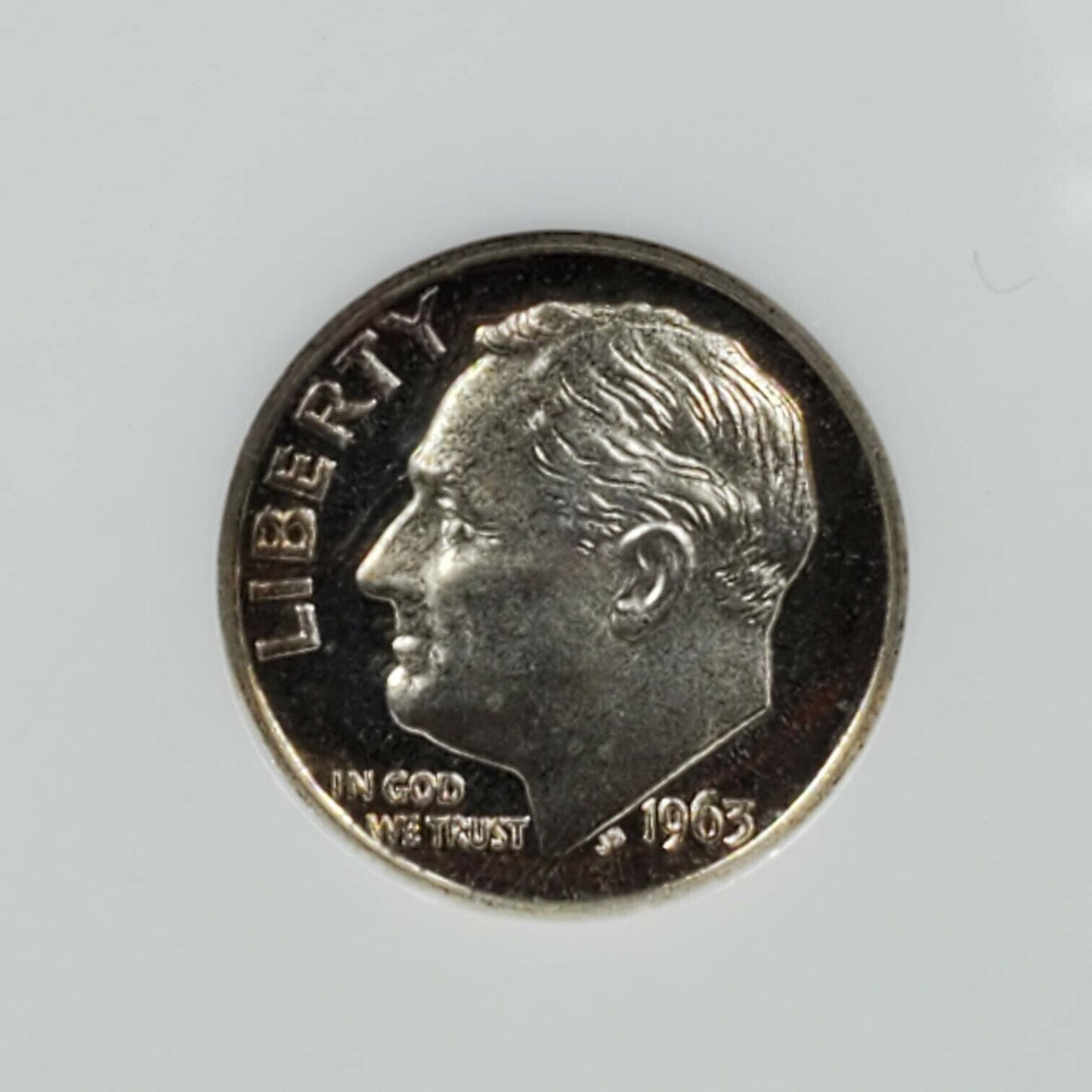 1963 P Roosevelt Dime Proof Silver Coin NGC PF68 UCAM OFH Old Fat Holder Vintage