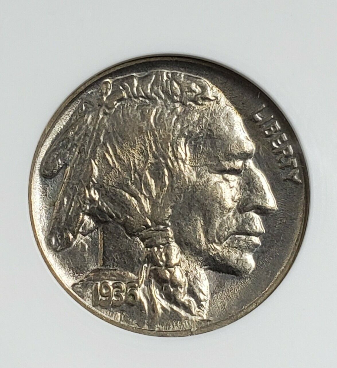 1936 P Buffalo Nickel Variety Coin ANACS UNC Details DDO FS-101 DMR-004 Double