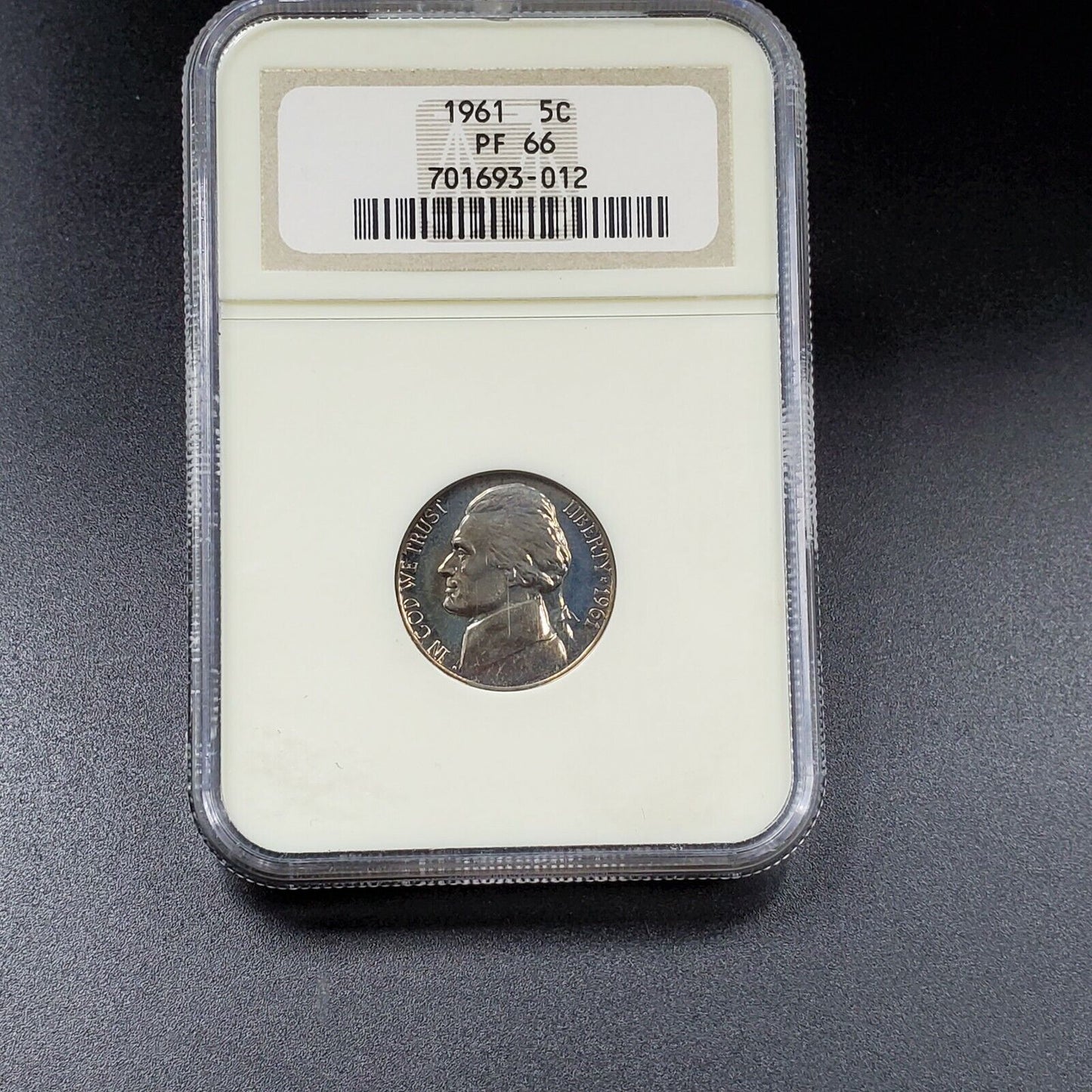 1961 P Complete 5 Coin Proof Set NGC Graded Brown Label PF 66 68 W 2 Fat Holders