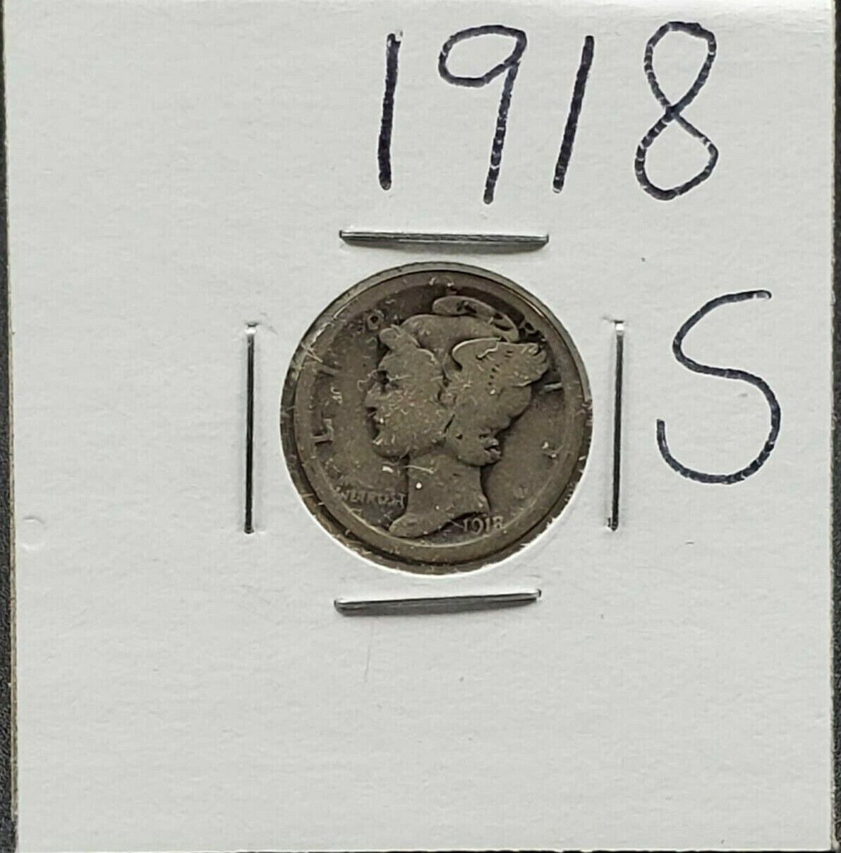 1918 S Mercury Dime Silver Coin Circulated RobinsonsCoinTown ComboShipDiscount