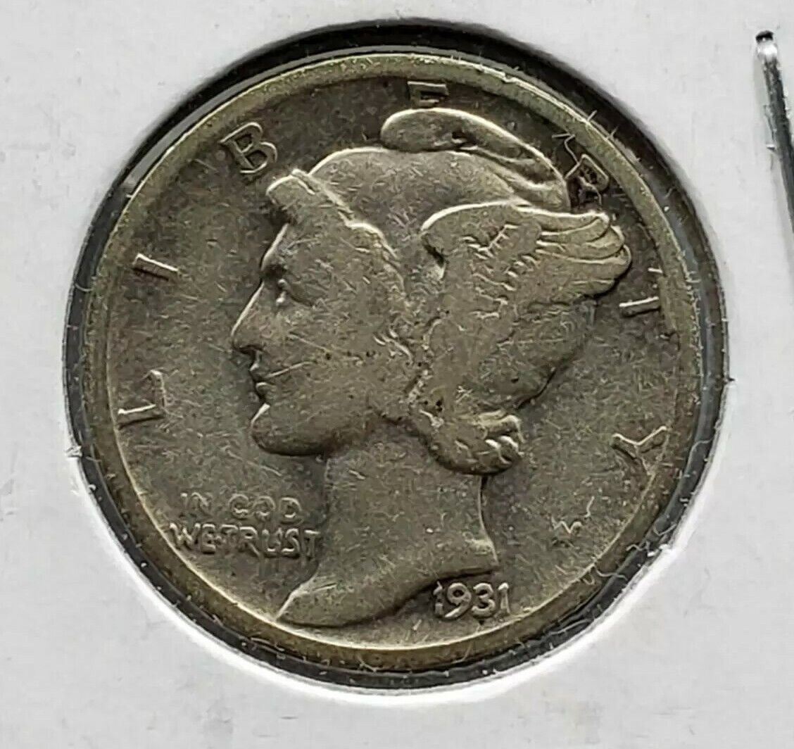 1931 D Mercury Dime Coin CHOICE VF VERY Fine RobinsonsCoinTown ComboShipDiscount