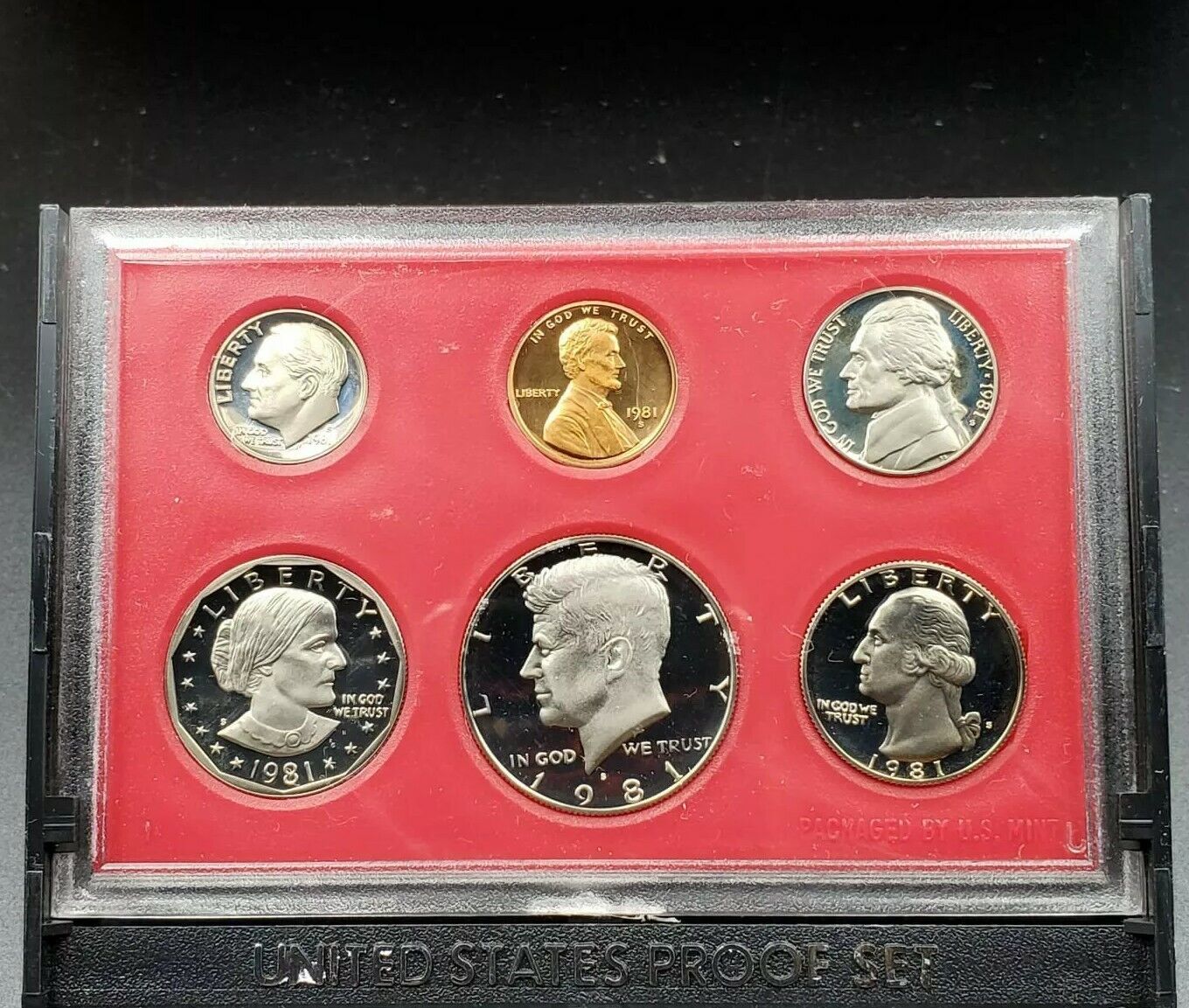 1981 S US T1 Proof Clad Coin Set OGP Combo Shipping Discounts RobinsonsCoinTown