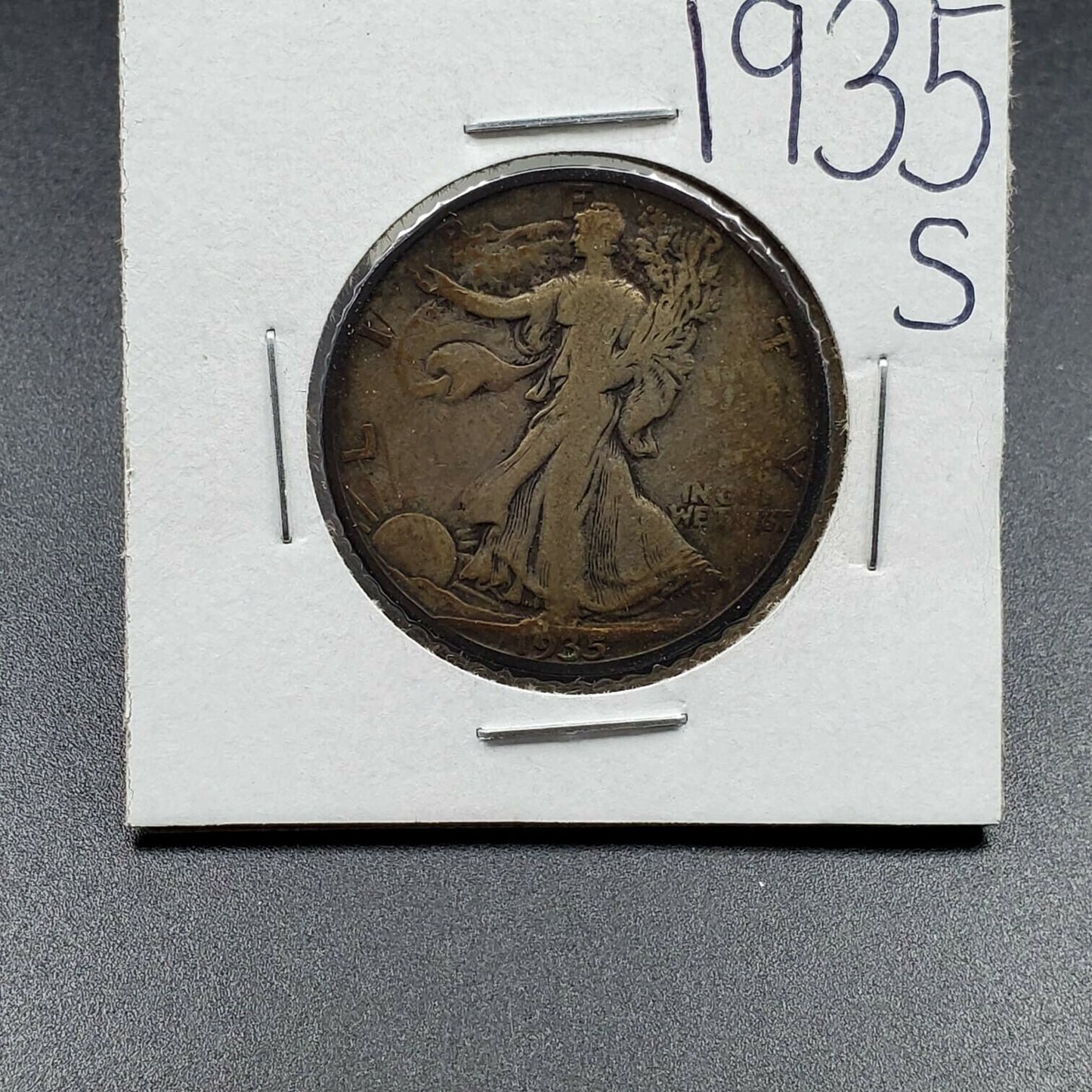 1934 P Walking Liberty Silver Half Dollar Coin Choice Fine Neat Circ Toning