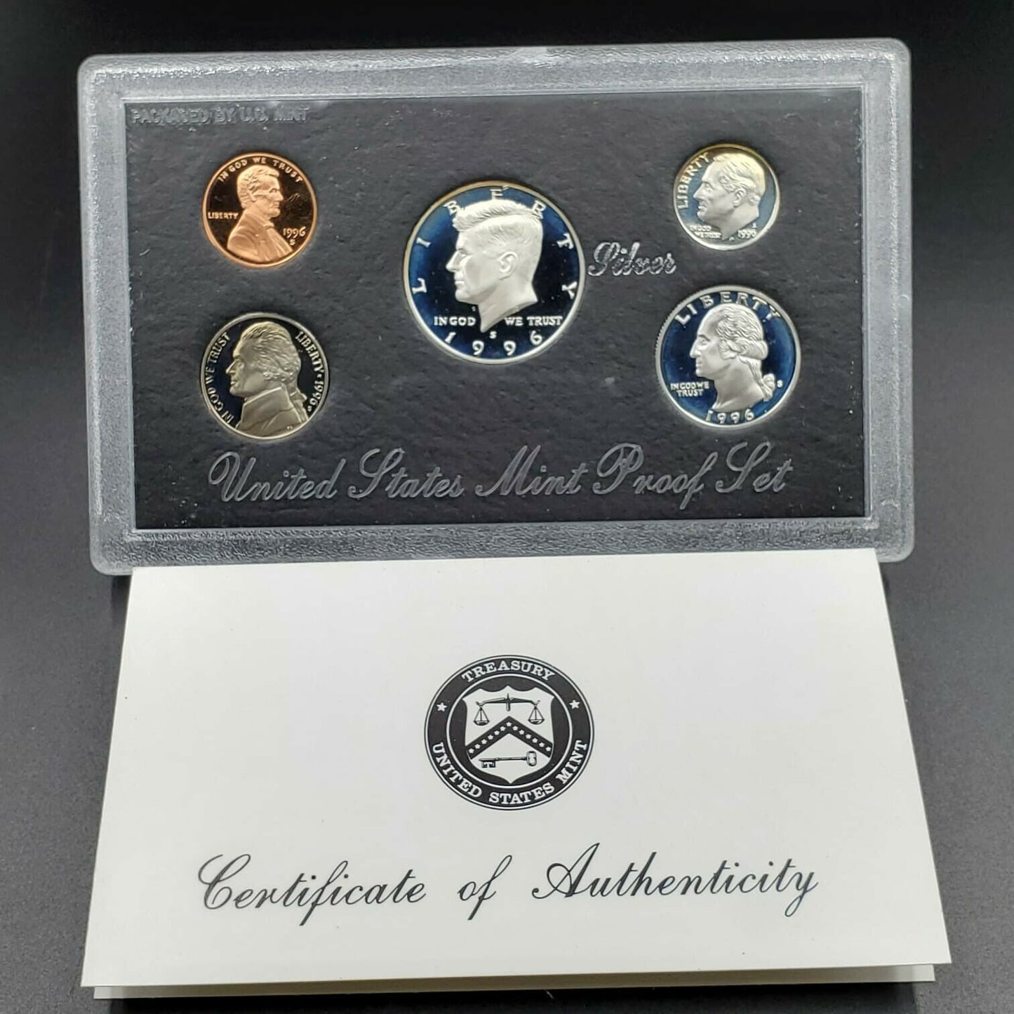 1996 S US Proof 90% Silver Coin Set OGP Combo Ship Discount RobinsonsCoinTown