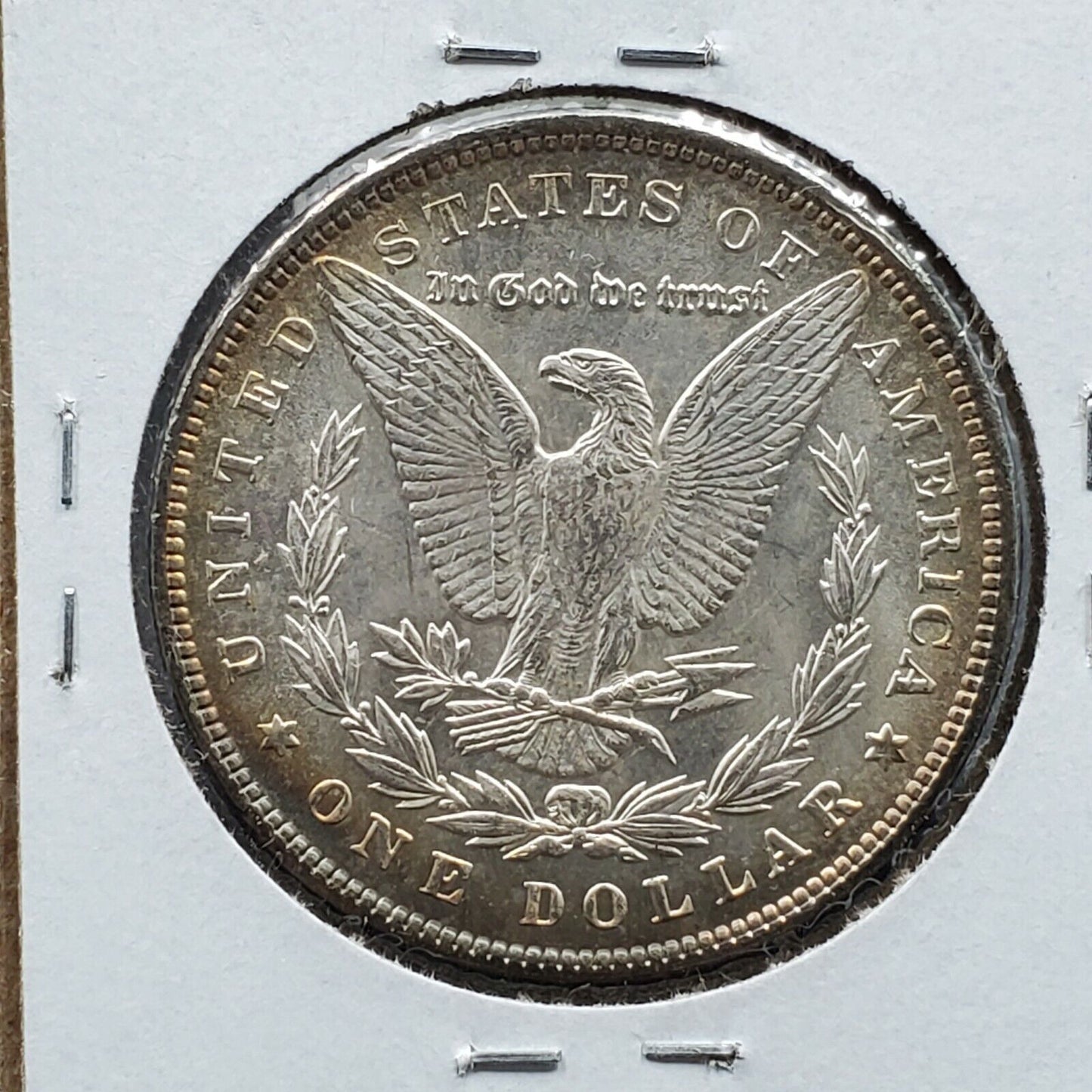 1890 P Morgan 90% Silver Eagle Dollar Coin Choice BU Uncirculated Neat Toning