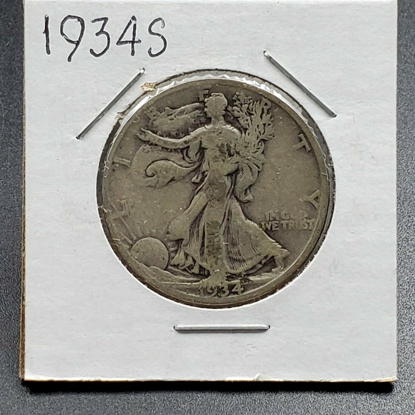 1934 S Walking Liberty Silver Eagle Half Dollar Coin Choice Good G Condition