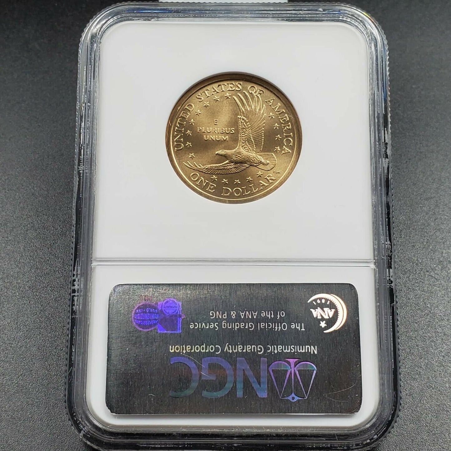 2005 P Sacagawea Native Brass Dollar Coin NGC MS68 SMS $1 Satin Finish