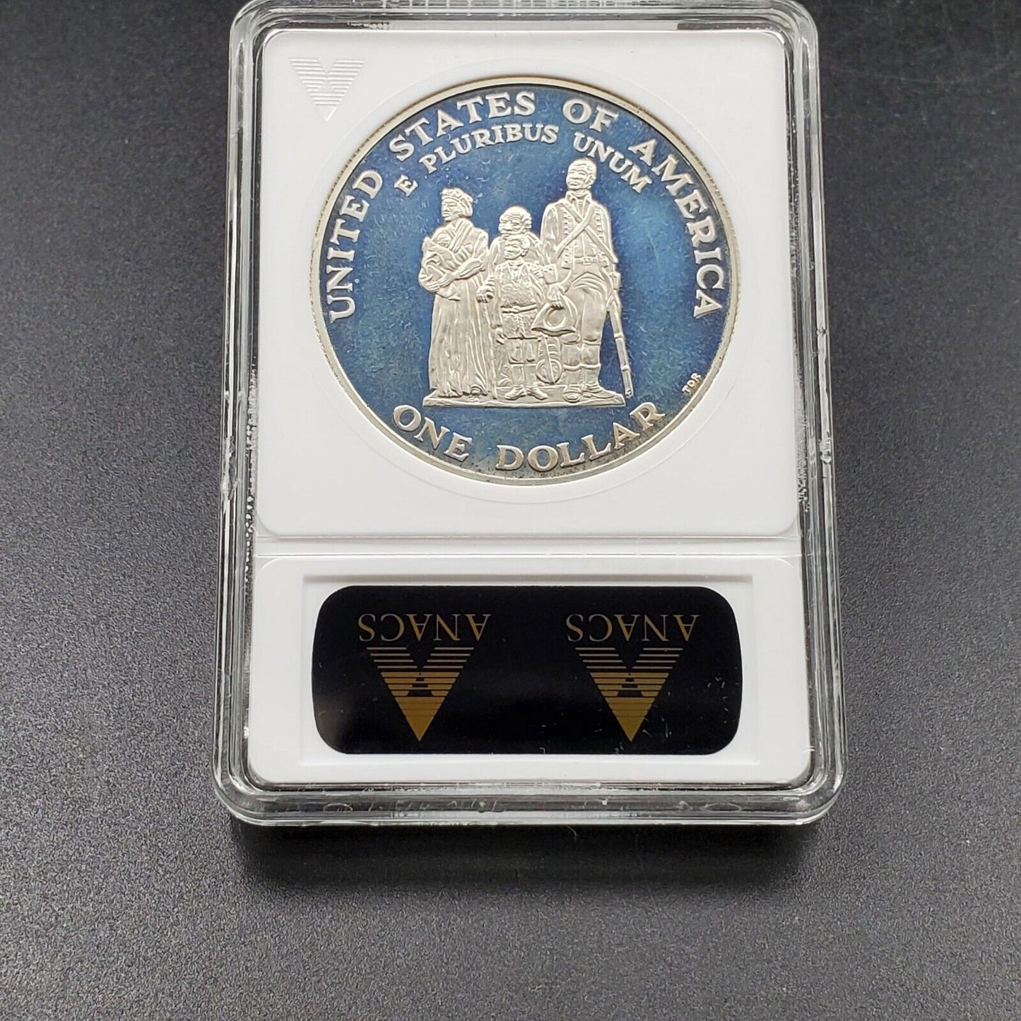 1998 S Crispus Atticucks Dollar Commemorative Coin Retro ANACS PF69 HVY Cameo
